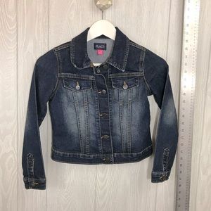 Children’s Place Dark Wash Cropped Jean Jacket